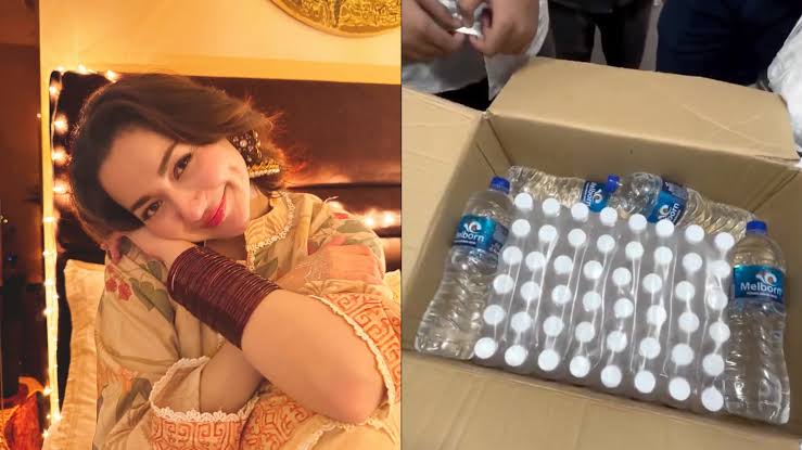 Someone From India Sent Water Bottles for Hania Aamir