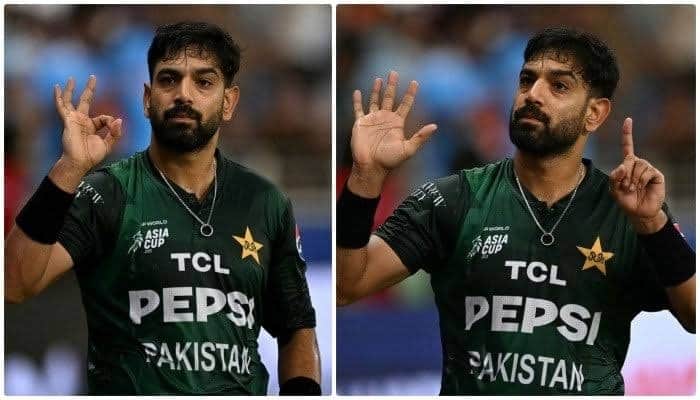 Haris Rauf’s ‘6-0’ Gesture at Indian Fans Sets Internet Ablaze