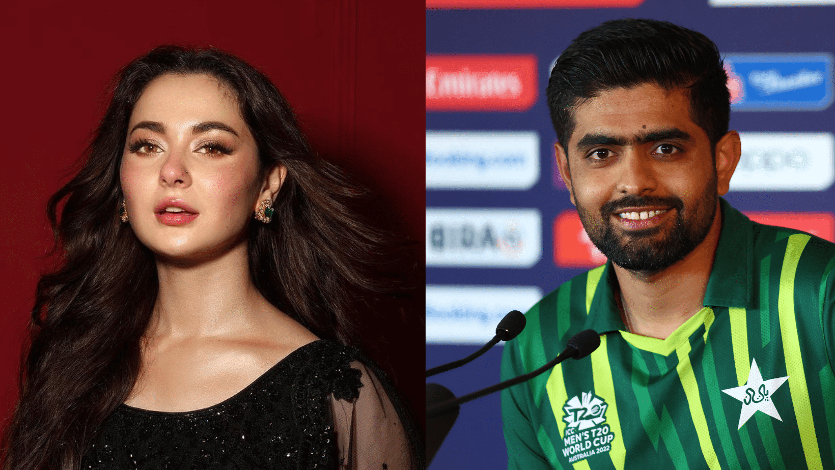 Actress Hania Aamir, known for her role in "Mere Humsafar," openly expressed her admiration for the acclaimed batsman, Babar Azam.