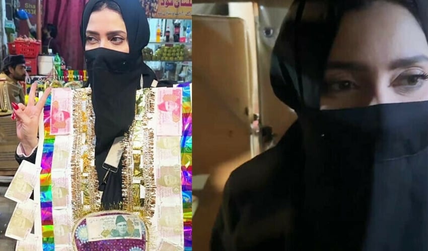 'Burqa-clad' Mahira Khan Enjoys Rickshaw Ride in Bahawalpur