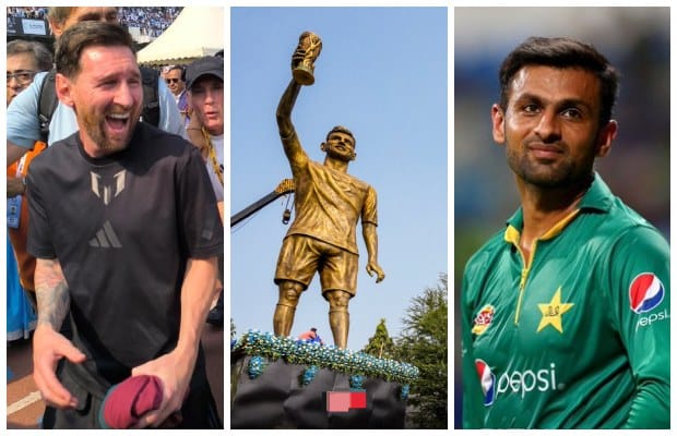 India’s Giant Messi Statue Goes Viral for Looking More Like Shoaib Malik Than the Football GOAT