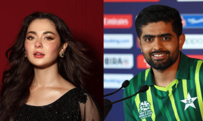 Actress Hania Aamir, known for her role in "Mere Humsafar," openly expressed her admiration for the acclaimed batsman, Babar Azam.